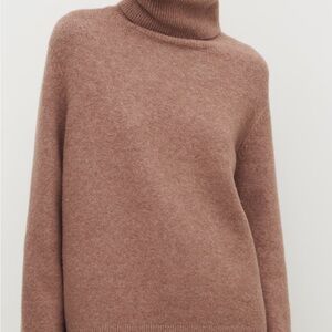 Mango Warm Brown Turtleneck Sweater
